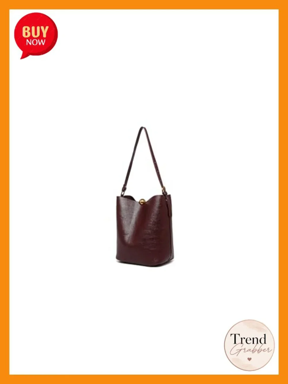 PU Leather Bucket Tote Purse Medium Satchel Hobo Work Shoulder Bag